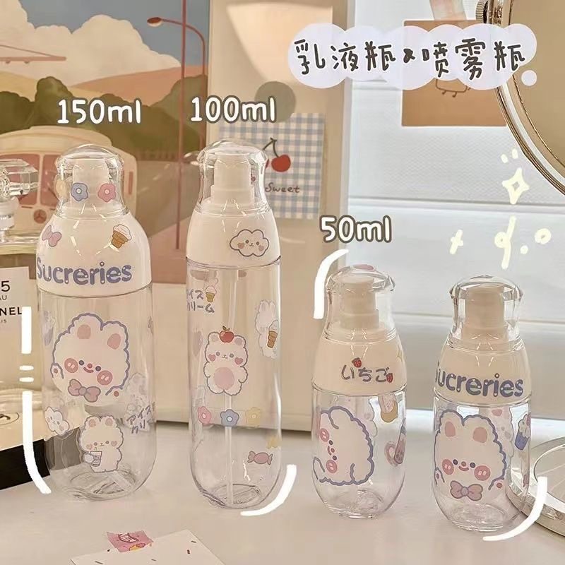 小型按压式乳液旅行便携分装瓶喷壶化妆护肤品水乳脸部喷雾空瓶子