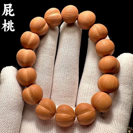 精品屁桃猴头手串高端原生态原皮核桃雕刻收藏级男士手持文玩男款