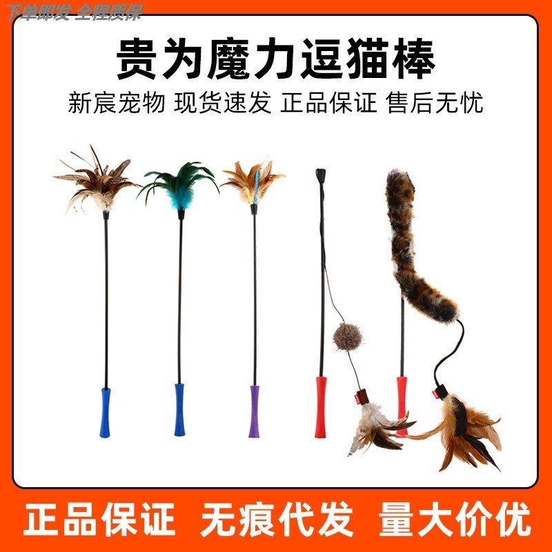 钓鱼竿逗猫棒高弹力真皮兔毛长杆钓鱼竿猫玩具自嗨解闷耐咬幼猫,宠物/宠物食品及用品,逗猫棒,淘宝优惠券,粉丝福利购,淘宝优惠卷