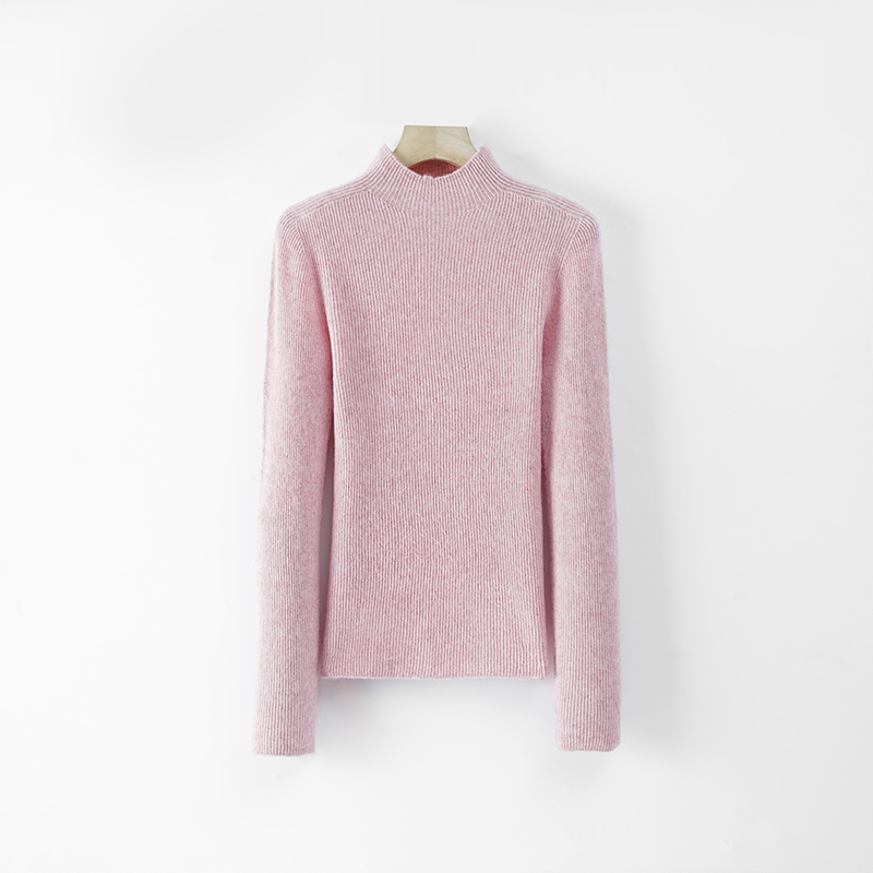 【程粉专享】半高领套头女装秋冬打底衫53-D63