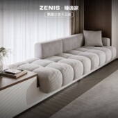 臻逸家泡芙飘窗沙发定制坐靠一体垫懒人小户型改造专用飘窗台沙发