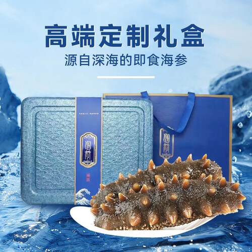 大连海参臻装深海底播即食盒海YMZ参500g鲜活辽刺参海生冻品特价