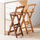 折叠高凳家庭现代简单 马扎凳厨房吃饭靠背椅 吧台凳吧台椅加厚