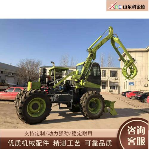 Sugarcane Grabber大马力四驱抓蔗机 液压行走甘蔗装载抓取一体机