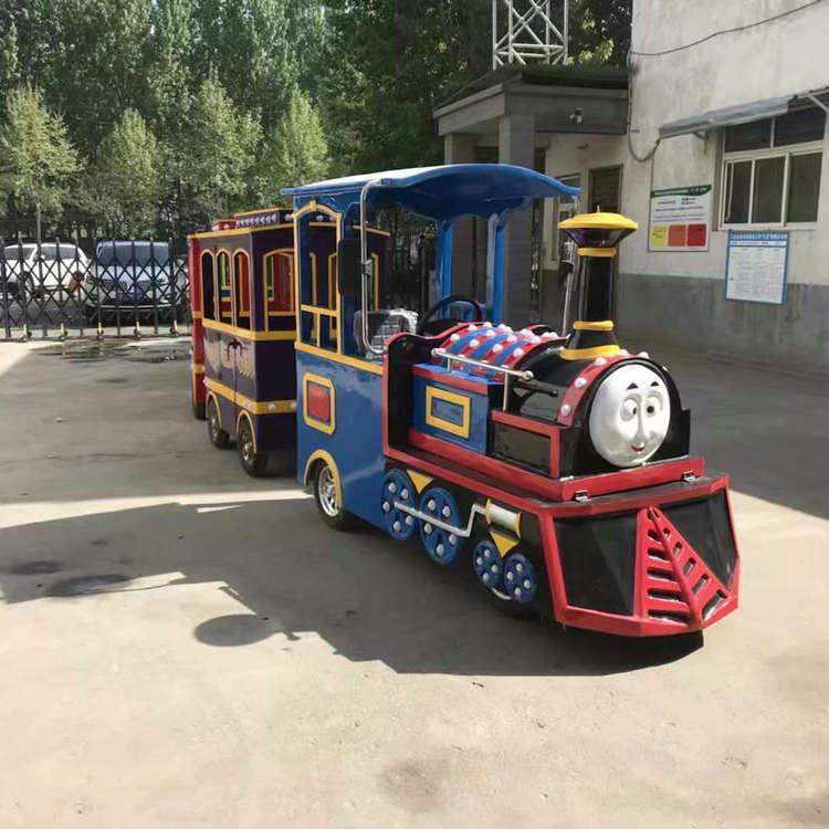 无轨小火车 公园景区商场电动观光小火车 大型游乐设备