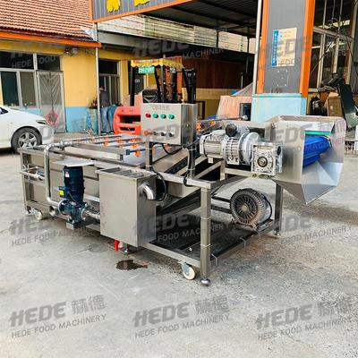 猪头冻肉解冻机 商用鸭掌加热式化冻机 鸡爪连续式解冻流水线