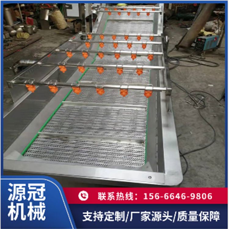 连续式毛豆清洗机 辣椒清洗风干线 大枣豌豆角气泡清洗机洗鱼机
