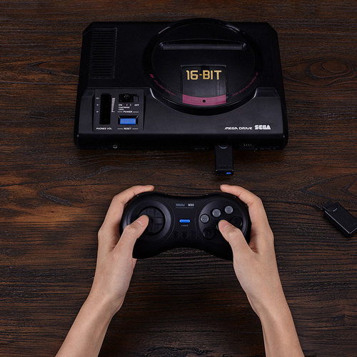 八位堂MD世嘉Mega Drive/Genesis无线蓝牙接收器转换NS PS4等手柄