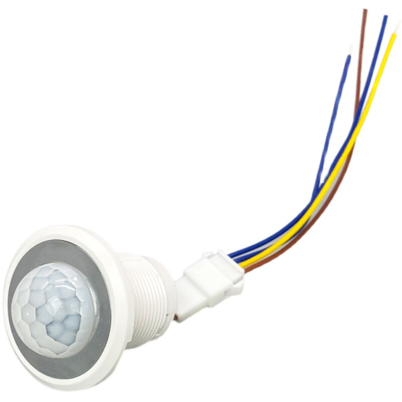 DC5V12fV24V低压直流人体红外感应开关探头智能延时可调楼道感应