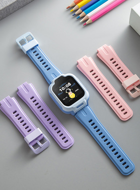 适用红米儿童手表表带Redmi柔软硅胶表链小米MTSB28XUN智能电话手表舒适亲肤男女孩学生替换带透气腕带配件