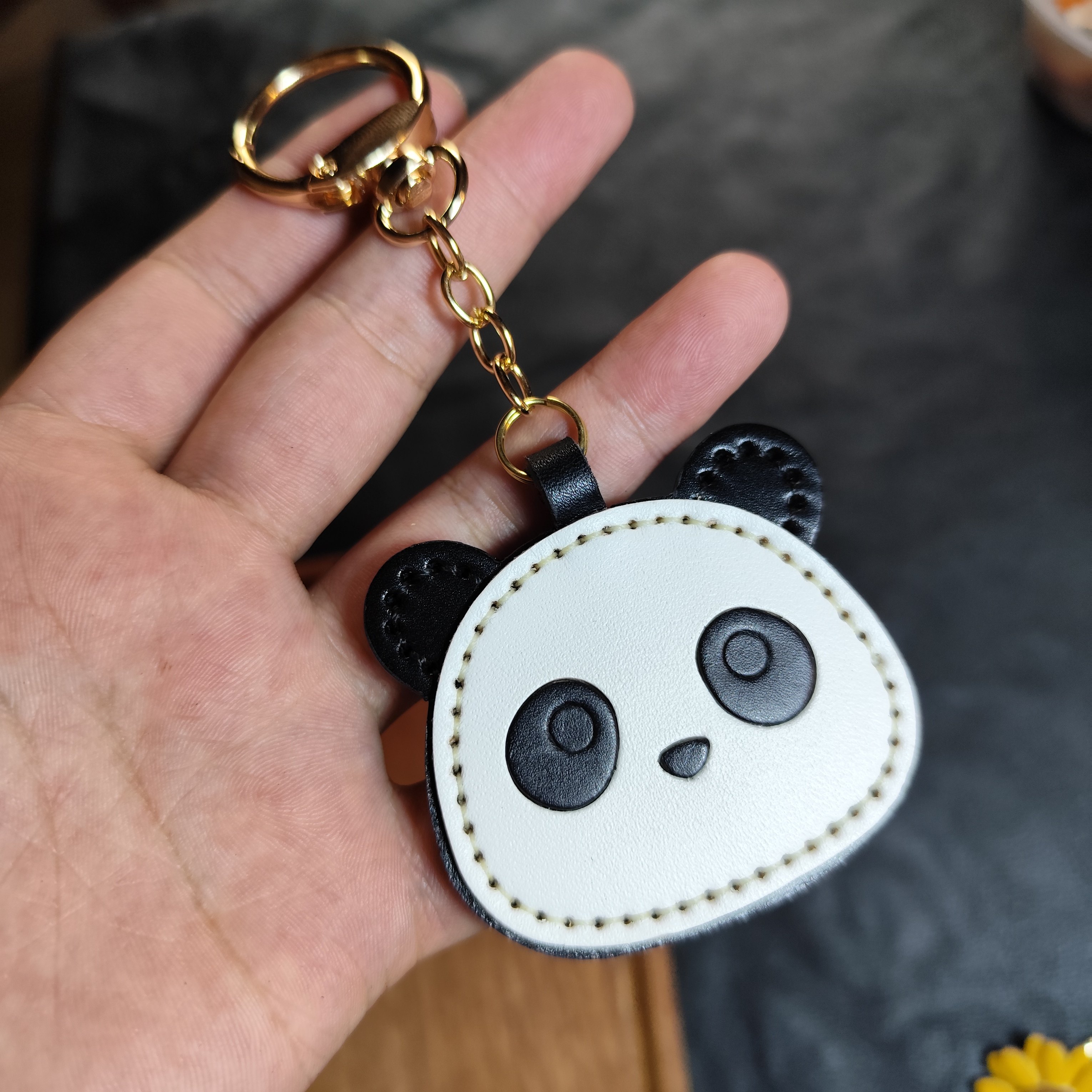 手工皮具挂件真皮包挂件高级感熊猫,服饰配件/皮带/帽子/围巾,包挂件,淘宝优惠券,粉丝福利购,淘宝优惠卷