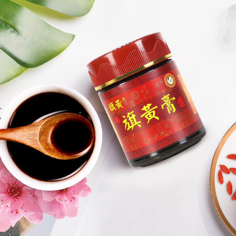 养旗黄膏正品女性胶QFL健康蜂蜜阿膏糕养即食膏滋桃仁桑葚生膏方2
