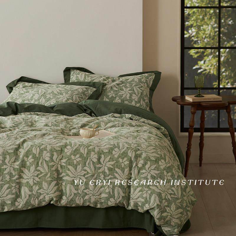 A类母婴级丨双层纱四件套2025新款全棉纯棉床单覆古风床上用品,床上用品,学生床品套件,淘宝优惠券,粉丝福利购,淘宝优惠卷