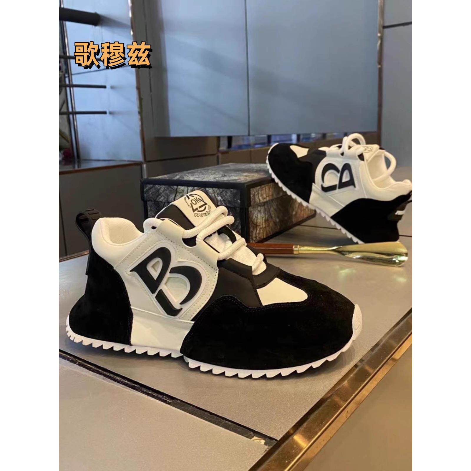 欧洲站男鞋2025夏季新款高端潮流老爹鞋百搭透气增高运动休闲鞋潮