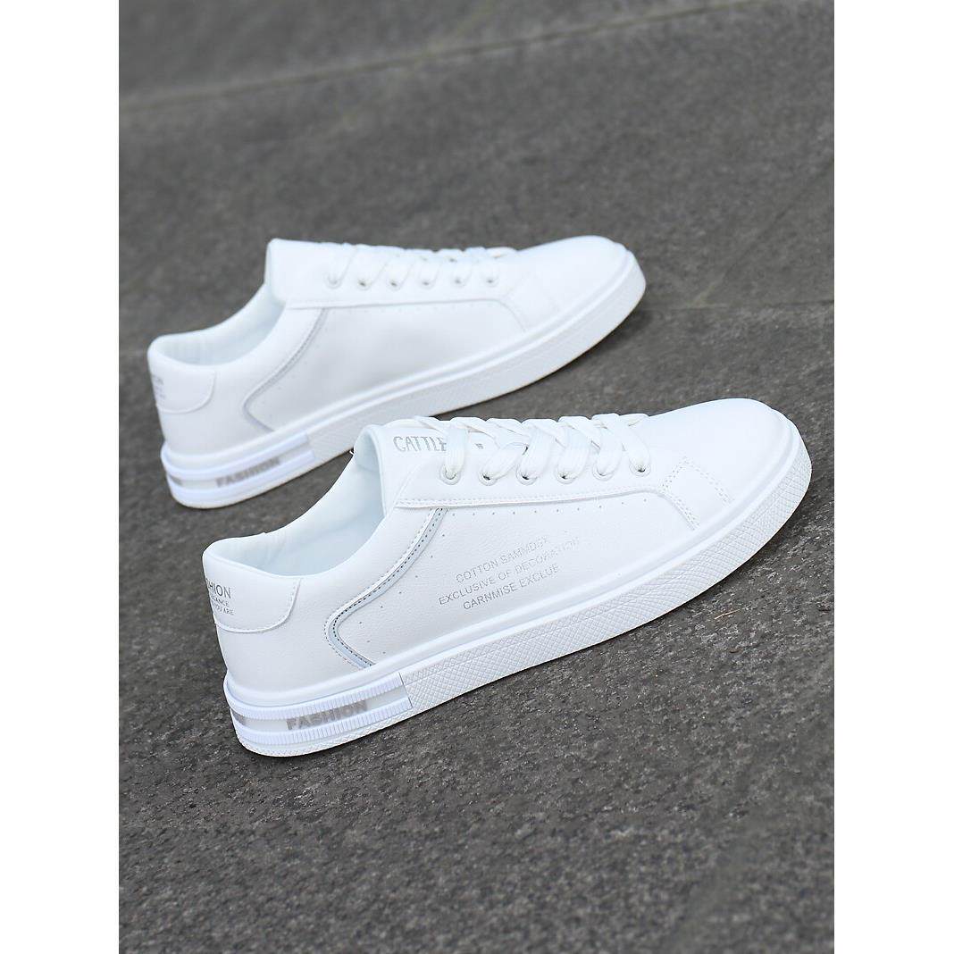 潮牌男鞋2025秋季透气休闲百搭男士板鞋高级感时尚潮流软底小白鞋