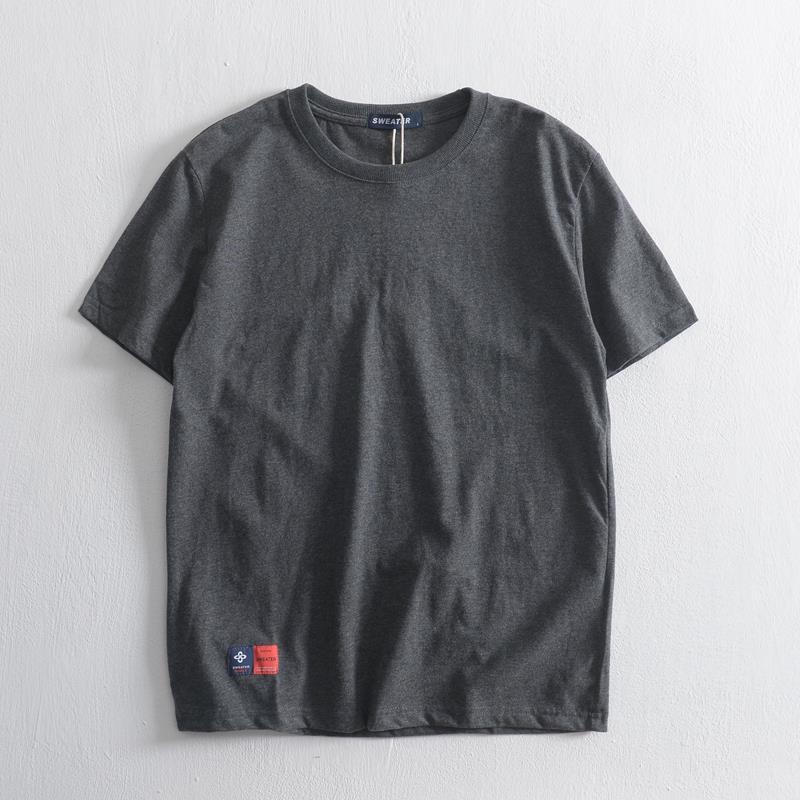 短袖t恤男2025新款纯棉百搭简约体恤美式休闲宽松夏季半截袖男款T