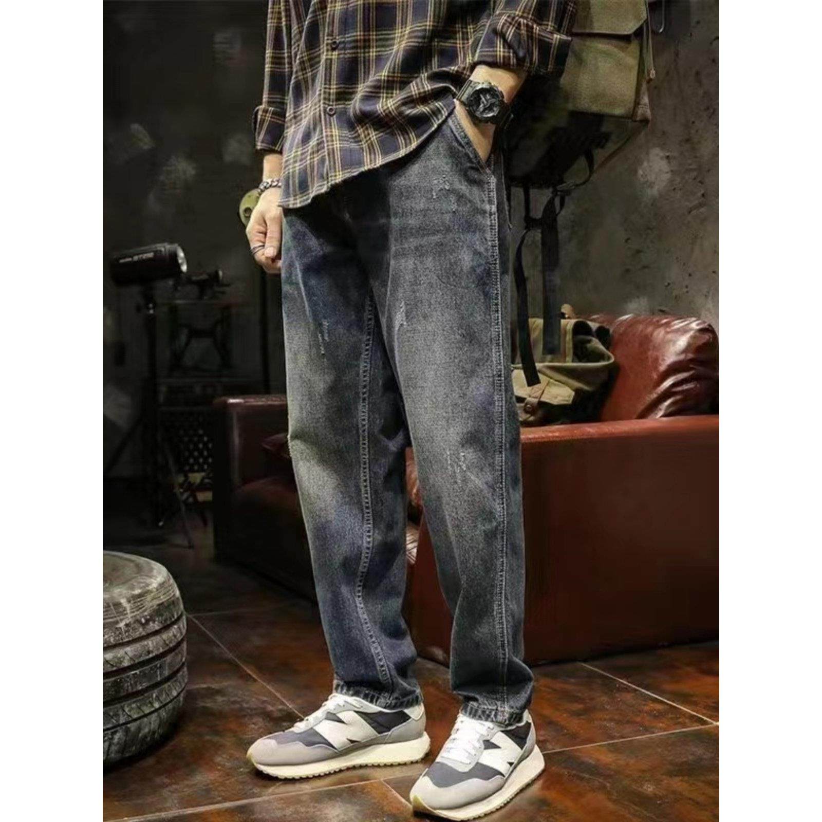 it neith BIAS美式风穿搭牛仔裤男宽松直筒潮流覆古水洗老爹裤子,男装,牛仔裤,淘宝优惠券,粉丝福利购,淘宝优惠卷