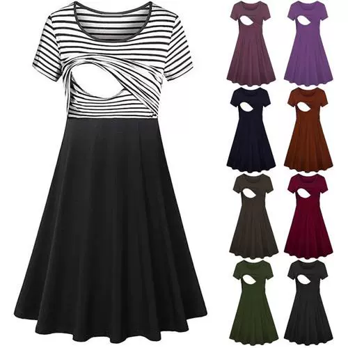 Платья беременная одежда для беременности Женщины Maxi Color вечер