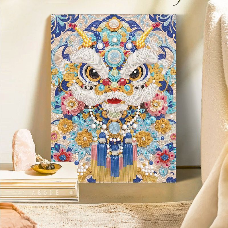 2025新款中國風鉆石畫醒獅DIY