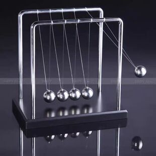 休闲减压物理牛顿摆球能量守恒教具科教摆件送男女学生学习用品。