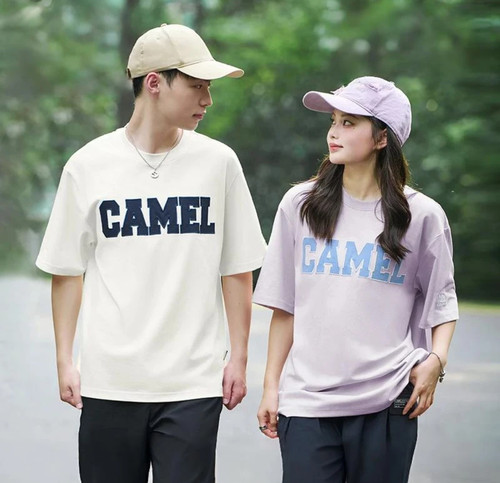 Camel 2024SS 三防棉感凉感棉修身短袖T恤 男女同款 cz仓