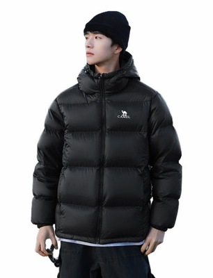 Camel/骆驼暖绒系列 石墨烯保暖立领连帽羽绒服 A1W2PN121N5 cz仓