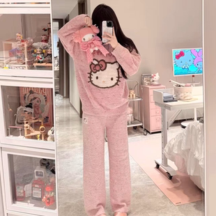 睡衣女珊瑚绒冬季可外出穿家居服女款2026新款高级感艺术生睡衣