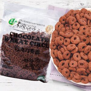 巧克力麦圈甜甜脆麦圈非油炸即食冲饮谷物营养早餐儿童干吃零食