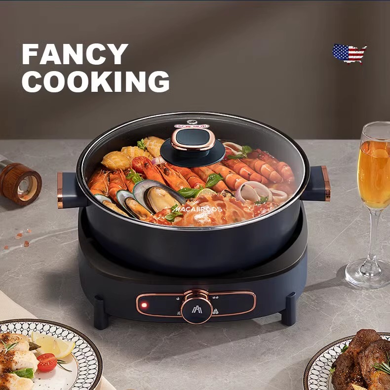 迈卡罗4升电煮锅无极调节