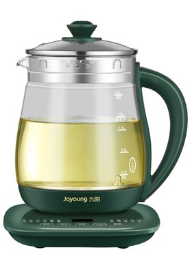 九阳养生壶K15F-WY1120中式风格微电脑触控全玻璃泡茶壶透明玻璃