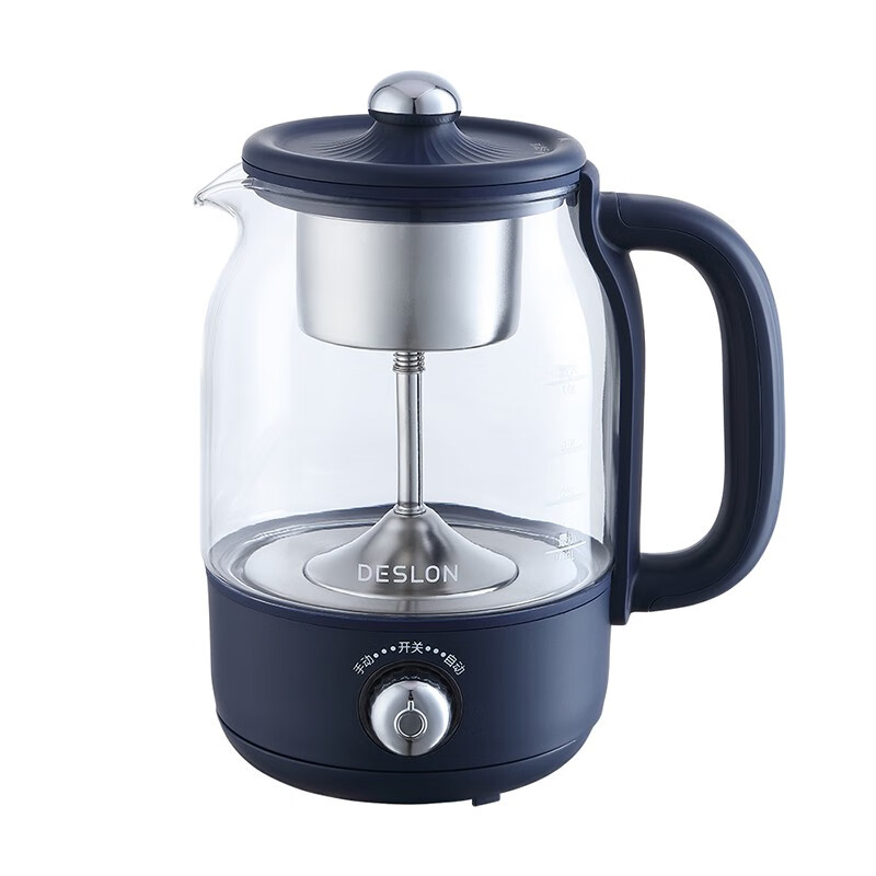 德世朗旋钮式1.2L玻璃+304不锈钢