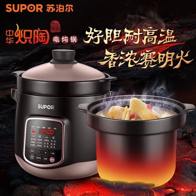 SUPOR/苏泊尔 DG60YC13陶瓷炖汤锅电炖锅家用电脑式智能预约功能