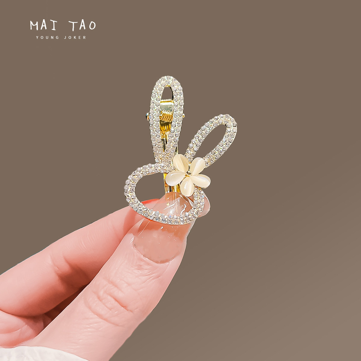 花朵兔子发夹女气质一字夹可爱学生侧边刘海夹子后脑勺发卡发饰,饰品/流行首饰/时尚饰品新,发饰,淘宝优惠券,粉丝福利购,淘宝优惠卷