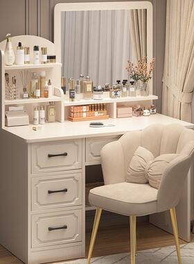 化妆桌梳妆卧室简约代a079主现台新款小型化妆镜梳妆柜斗柜一体卧