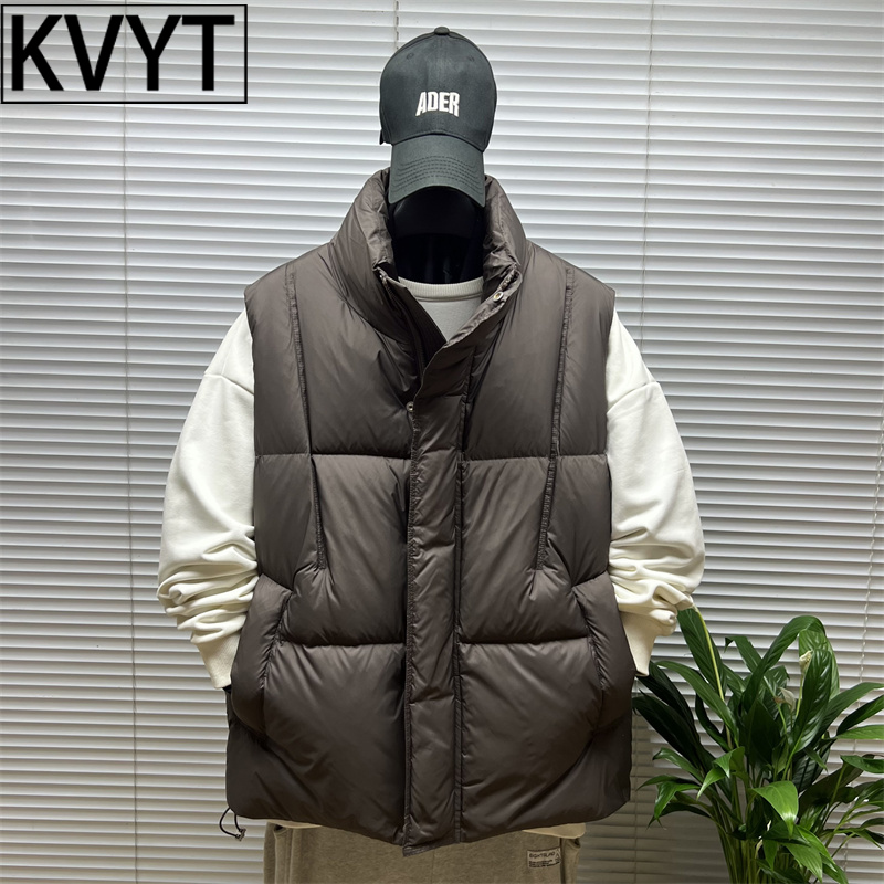 高级感男士羽绒马甲2026年冬季新款坎肩立领加厚保暖背心外套男款
