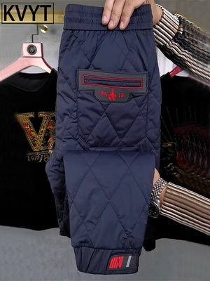 高端棉裤男款2025新款爆款休闲裤男士冬季外穿加厚保暖束脚裤