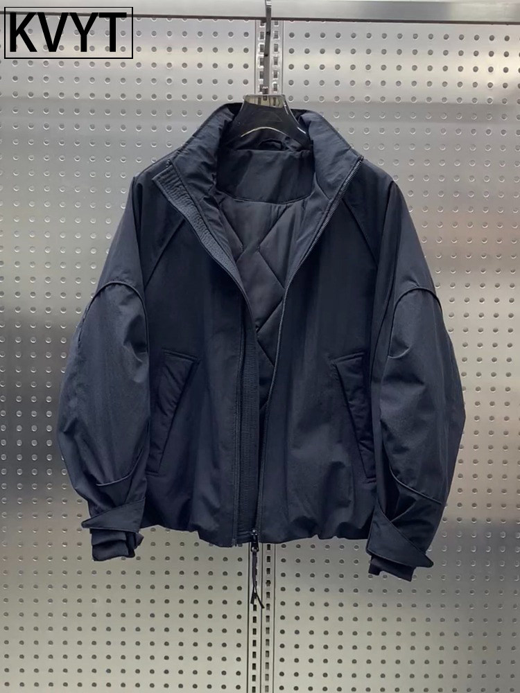 高端男士棉服2025年冬季新款高级感保暖防风外套男款加厚立领棉衣