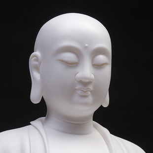 德化白瓷地藏王菩萨佛像家用供奉摆件娑婆三圣九华山地藏神像坐像