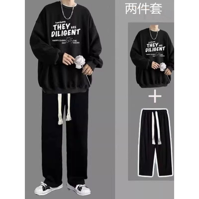 品牌专柜休闲套装男生卫衣两件套