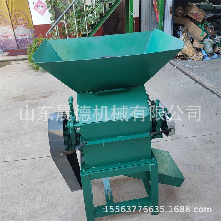 杏仁花生干果碎破机 小型对辊玉米碎粒厚薄可调豆扁机
