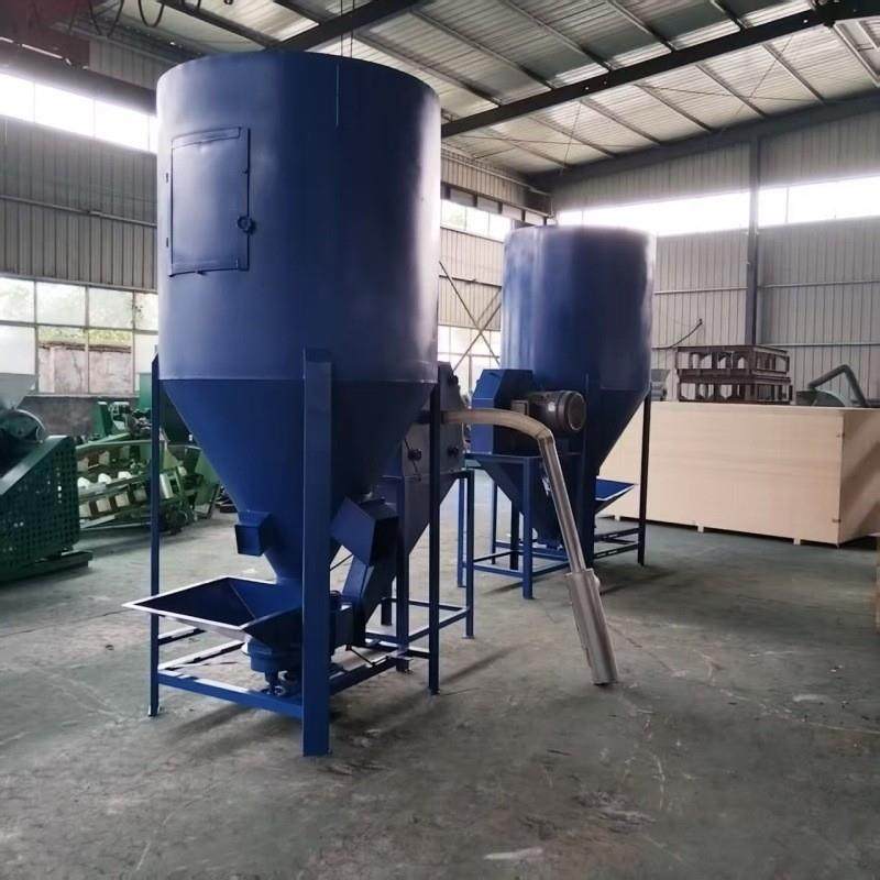 养殖场立式饲料粉碎搅拌一体机拌料机玉米粉碎机全新国标纯铜电机