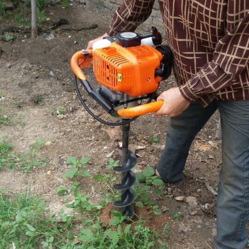 地钻钻地打洞机打桩机汽油挖坑机打孔打坑小型农用种栽树