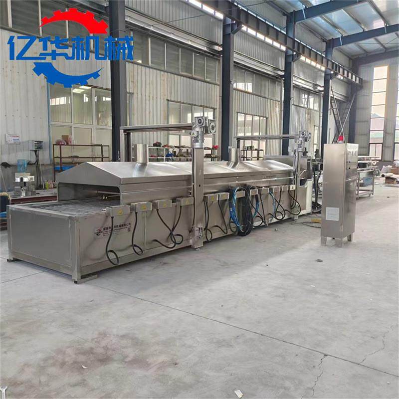 连续式鱼干油炸机 自动刮渣毛毛鱼油炸设备 黄金带鱼油炸机厂家