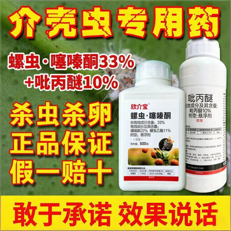 蚧壳虫专用药螺虫噻嗪酮+吡丙醚柑橘柿子果树介壳虫杀虫剂蚧农药
