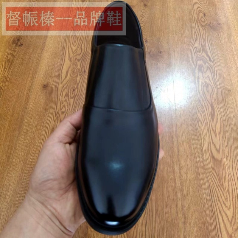 新款作业服皮鞋 软底软牛皮工作鞋春秋商务休闲皮鞋尖头低帮皮鞋