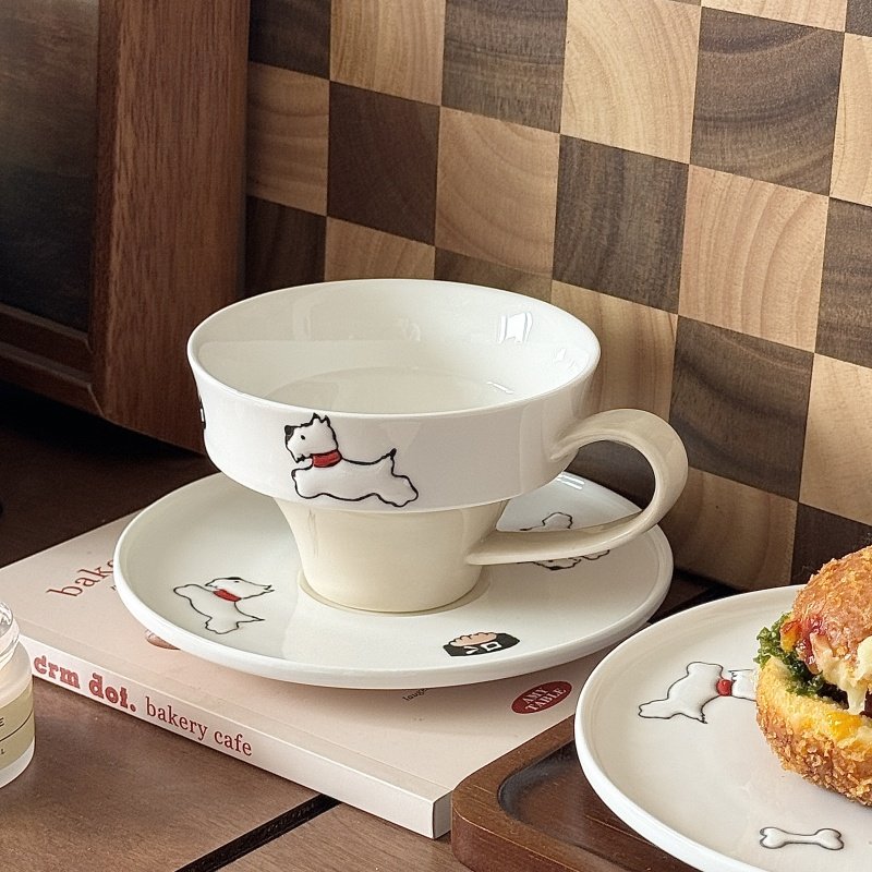 可爱小猫小狗咖啡杯碟陶瓷釉下咖啡杯拉花下午茶杯伴手礼生日礼物,餐饮具,咖啡杯,淘宝优惠券,粉丝福利购,淘宝优惠卷