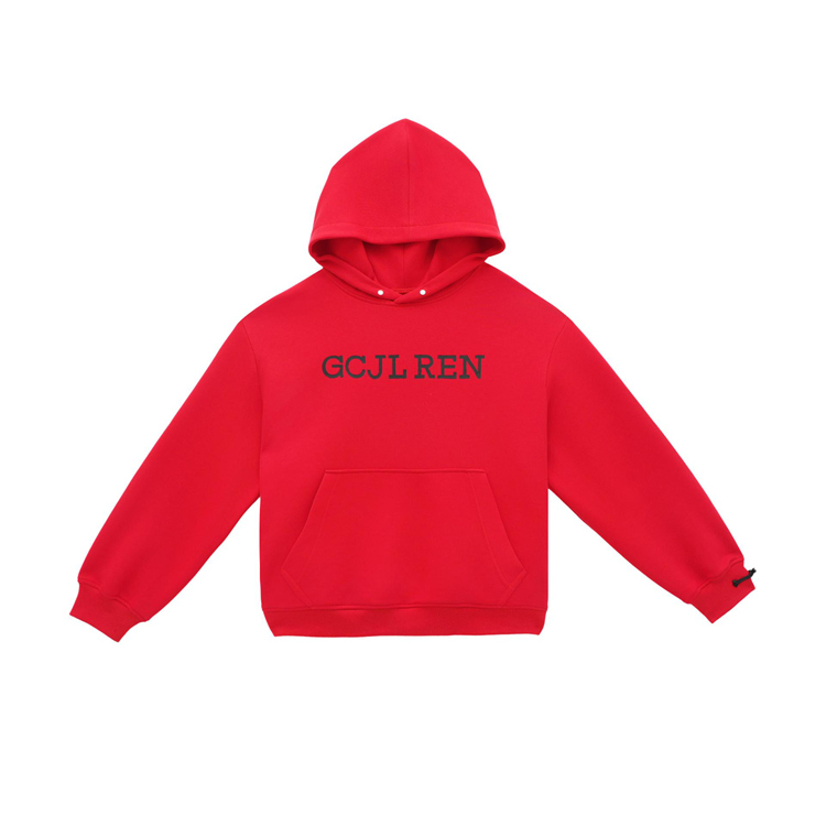 【GCJL REN】任嘉伦 空气层Logo款一字扣卫衣