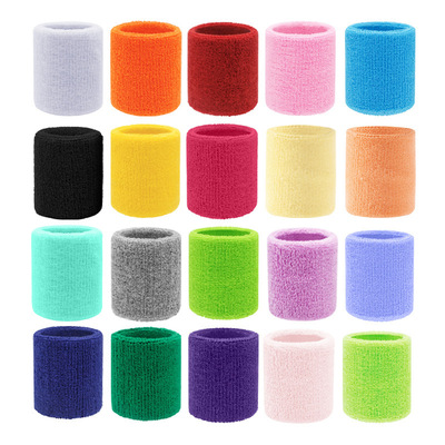 2pcs Sweatbands Wristband Tennis Squash Badminton Gym Footba