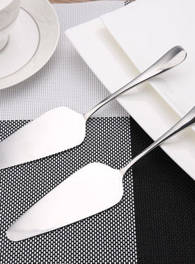 跨境1010系列304不锈钢烘焙蛋糕铲披萨铲带齿三角勺芝士铲创意