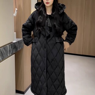 大码 冬季 女款 睡袍套装 保暖珊瑚绒家居服 休闲三层夹棉加厚连帽长款